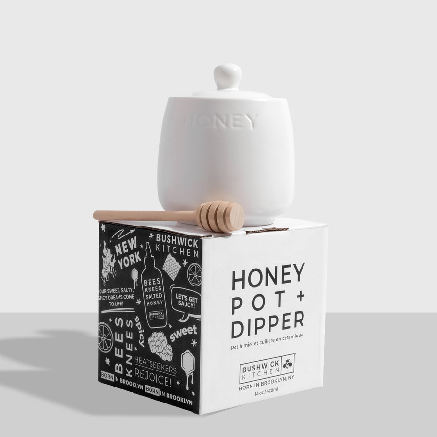 Honey Pot with Dipper - Woven Avenue Dipper Series
