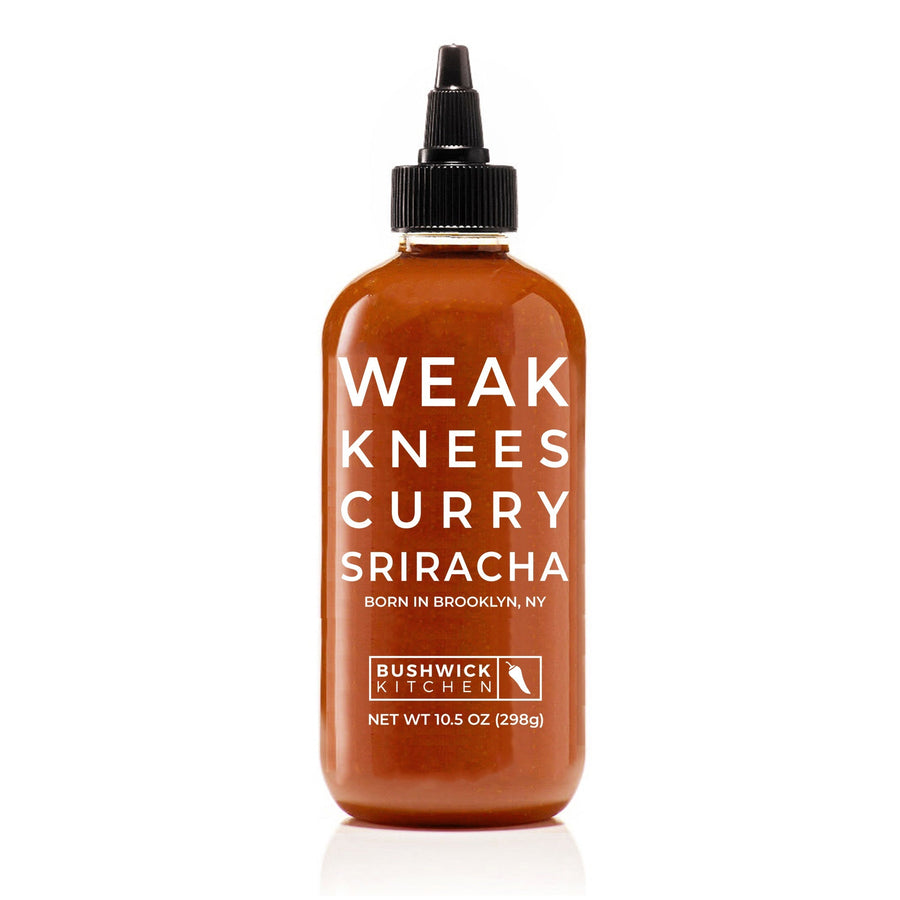 Weak Knees Curry Sriracha - Zesty Table Sriracha Range